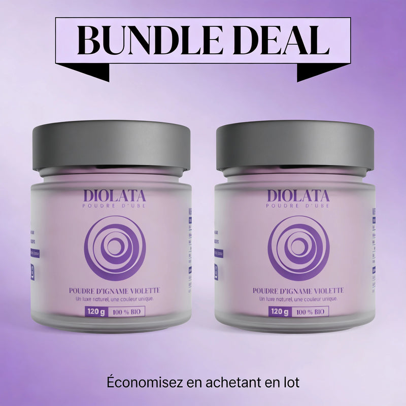 Pack Duo Ube Bio 240g - Verre Givré