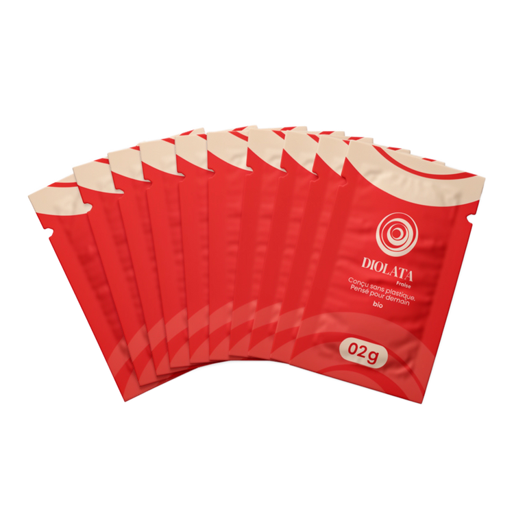 10 sachets - 20g fraise bio