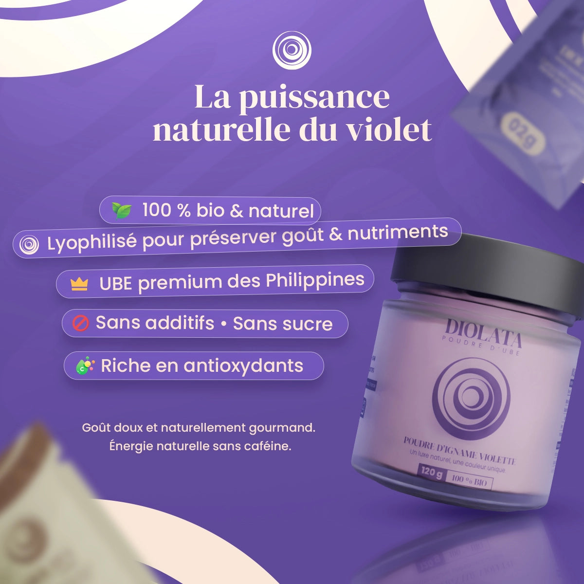 Poudre ube certifié bio - EU & USA