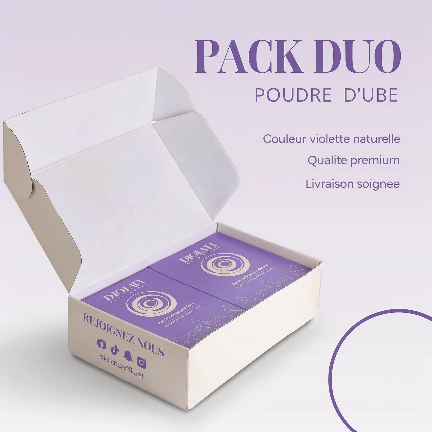 Poudre ube certifié bio - EU & USA